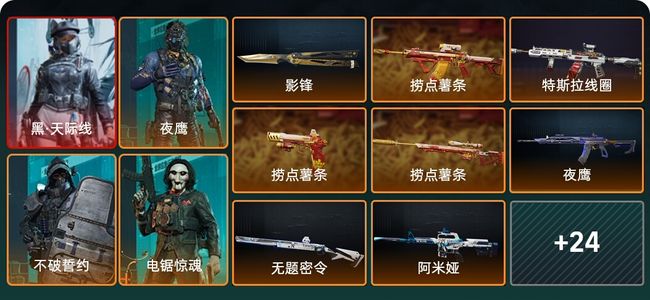 三角洲行动总资产195M 7干员外观 2传说近战 36传说枪械 黑鹰