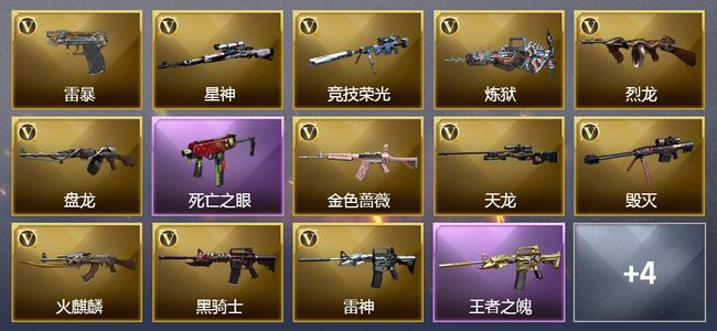 穿越火线（CF）2王者武器 49V武器 1V角色 13皮肤 可排位