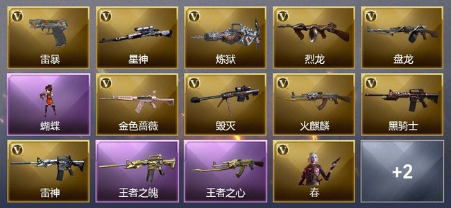 穿越火线（CF）2王者武器 92V武器 3V角色 6皮肤 可排位