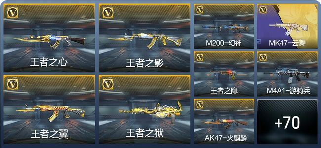 穿越火线：枪战王者V8 14王者武器 90英雄武器 4英雄角色 161万化 大师