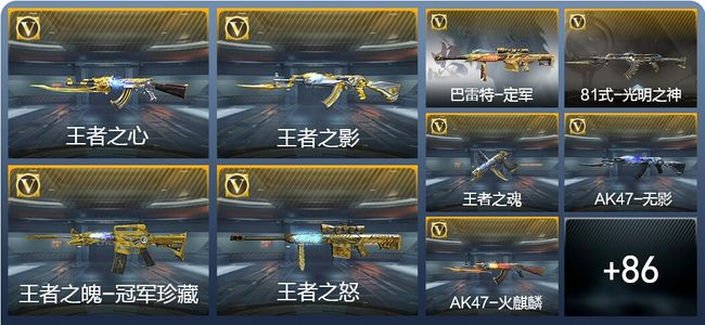 穿越火线：枪战王者V9 7王者武器 95英雄武器 7英雄角色 160万化 大师S