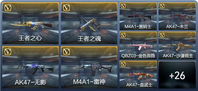穿越火线：枪战王者2王者武器 35英雄武器 34万化 专家S