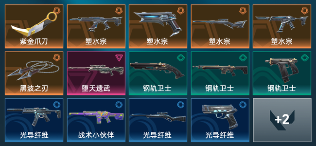 无畏契约6橙皮 1紫皮 16皮肤 14410皮肤总价值 245已用源晶