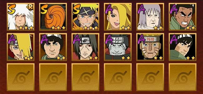 火影忍者V11 3S忍 9A忍 64忍 428S碎片 16通灵 300W战力 前500名 中忍