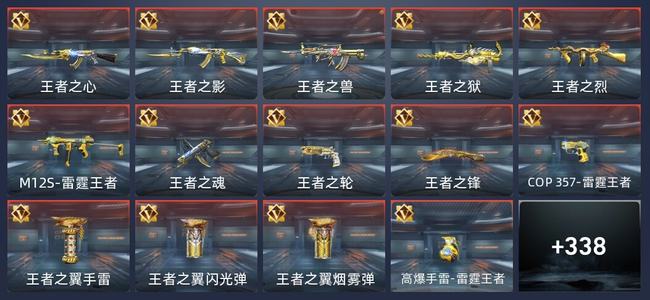穿越火线：枪战王者V9 24王者 337英雄武器 15英雄角色 450万化 专家S