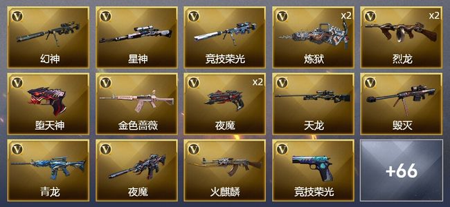 穿越火线（CF）3王者武器 5炫金武器 122V武器 7V角色 18皮肤 可排位 专家