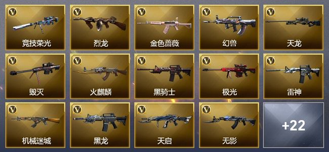穿越火线（CF）5王者武器 81V武器 3V角色 6皮肤 可排位