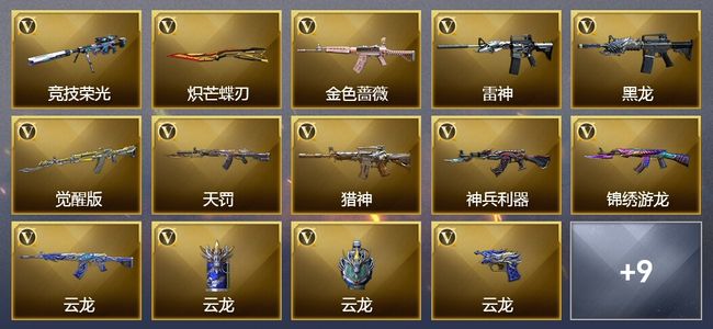 穿越火线（CF）3王者武器 23V武器 17V角色 6皮肤 可排位