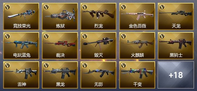 穿越火线（CF）2王者武器 53V武器 22V角色 16皮肤 可排位