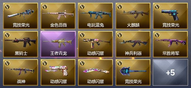 穿越火线（CF）2王者武器 26V武器 3V角色 1皮肤 可排位