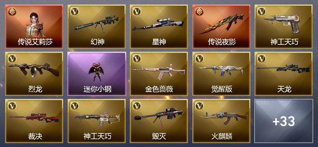 穿越火线（CF）1传说角色 1传说武器 10王者武器 1炫金武器 61V武器 10V角色 20皮肤 可排位