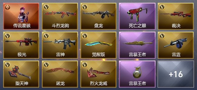 穿越火线（CF）1传说角色 9王者武器 22V武器 18V角色 6皮肤 可排位