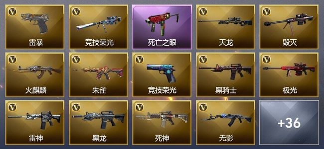 穿越火线（CF）3王者武器 5炫金武器 41V武器 16V角色 11皮肤 可排位