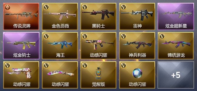 穿越火线（CF）1传说武器 1王者武器 2炫金武器 11V武器 24V角色 4皮肤 可排位