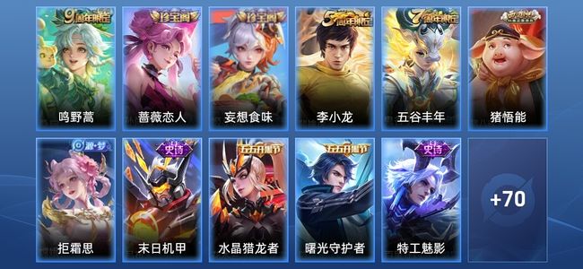 王者荣耀1传说 23史诗 81皮肤 永恒钻石III