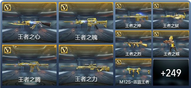 穿越火线：枪战王者V8 27王者武器 258英雄武器 8英雄角色 475万化 枪王SS