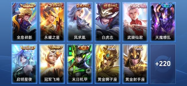 王者荣耀1典藏 15传说 69史诗 231皮肤 荣耀黄金IV