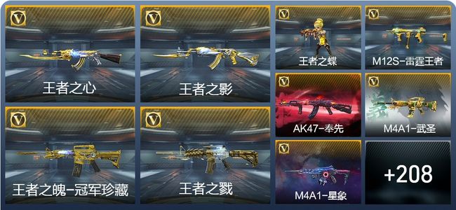 穿越火线：枪战王者V8 29王者武器 219英雄武器 10英雄角色 256万化 枪王SSS