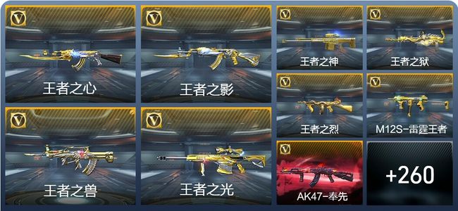 穿越火线：枪战王者V8 26王者武器 269英雄武器 10英雄角色 527万化 新锐