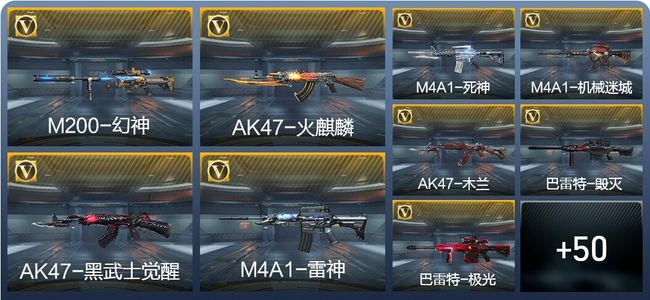 穿越火线：枪战王者1王者武器 59英雄武器 4英雄角色 110万化 枪王SSS