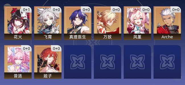 崩坏：星穹铁道9黄 8角色黄 1光锥黄 8五星角色 1五星光锥 10级 女主