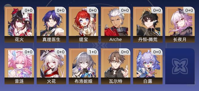 崩坏：星穹铁道12黄 12角色黄 11五星角色 10级 男主