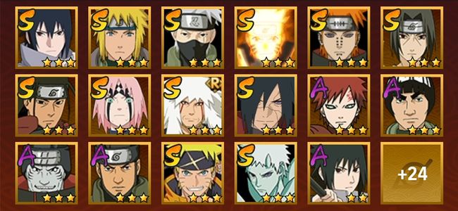 火影忍者V10 12S忍 29A忍 163忍 1444S碎片 16通灵 500W战力 中忍