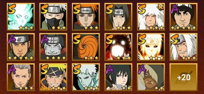 火影忍者V10 11S忍 26A忍 125忍 1333S碎片 18通灵 600W战力 前500名 影级