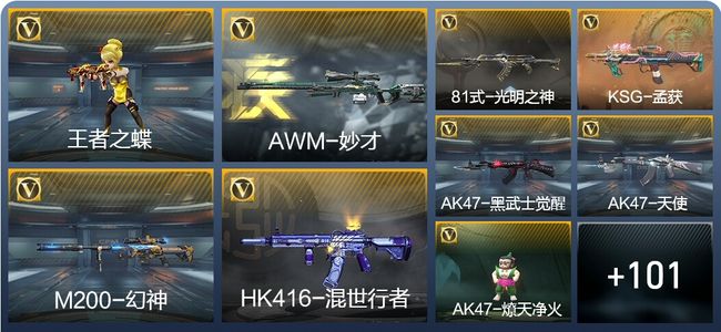 穿越火线：枪战王者V1 2王者武器 132英雄武器 2英雄角色 139万化 枪王