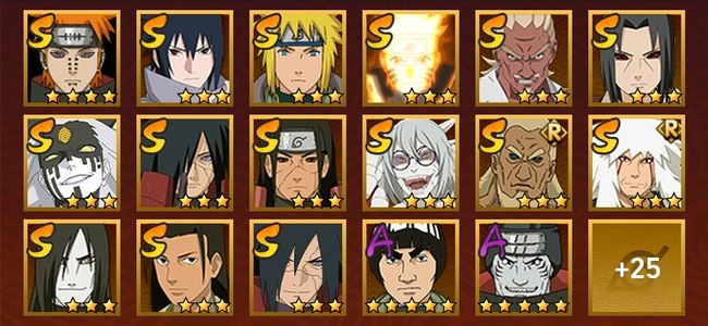 火影忍者V10 15S忍 27A忍 183忍 1873S碎片 16通灵 700W战力 前1000名 中忍