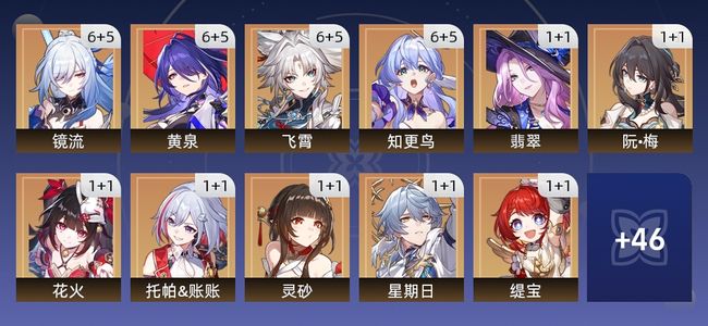 崩坏：星穹铁道162黄 98角色黄 64光锥黄 35五星角色 30五星光锥 70级 男主