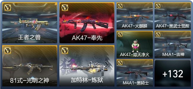 穿越火线：枪战王者V6 5王者武器 141英雄武器 4英雄角色 226万化 大师SS