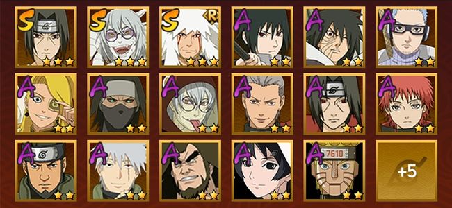 火影忍者V8 4S忍 18A忍 81忍 653S碎片 15通灵 200W战力 暗部