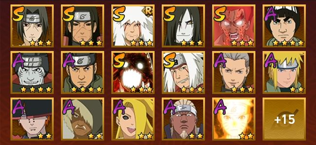 火影忍者V9 8S忍 25A忍 118忍 1136S碎片 14通灵 500W战力 暗部