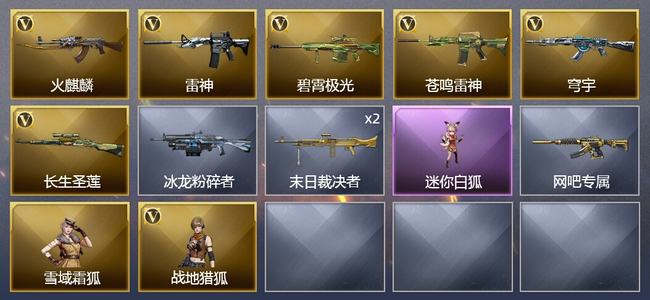 穿越火线（CF）6V武器 1V角色 1皮肤 可排位 传奇