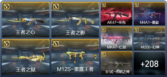 穿越火线：枪战王者16王者武器 217英雄武器 7英雄角色 382万化 专家S