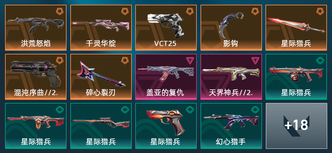 无畏契约7橙皮 2紫皮 32皮肤 12120皮肤总价值 345已用源晶 铂金