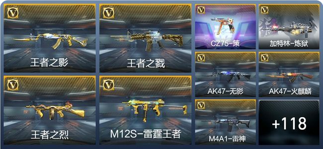 穿越火线：枪战王者4王者武器 127英雄武器 2英雄角色 304万化 精英