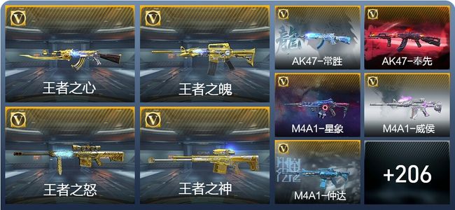 穿越火线：枪战王者V8 20王者武器 236英雄武器 5英雄角色 477万化 枪王SS