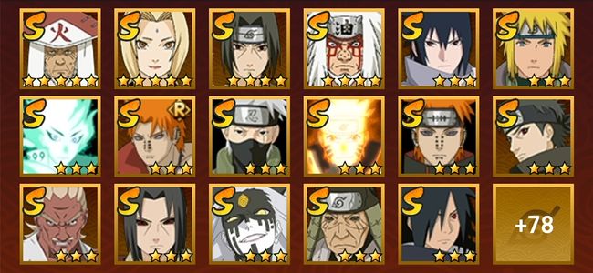 火影忍者V14 33S忍 63A忍 289忍 4642S碎片 31通灵 2000W战力 前10名 上忍