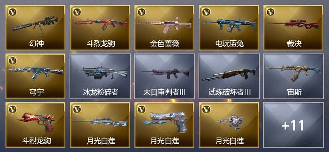 穿越火线（CF）10V武器 4V角色 4皮肤 可排位 枪王