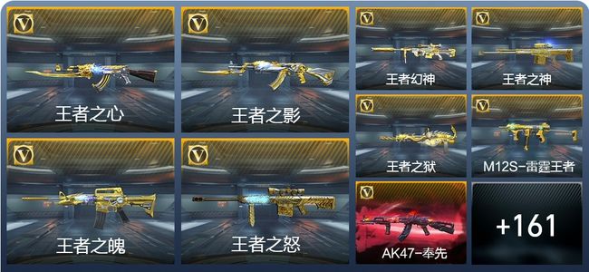 穿越火线：枪战王者V8 12王者武器 228英雄武器 5英雄角色 264万化 精英