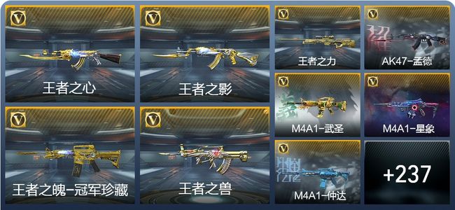 穿越火线：枪战王者V9 18王者武器 338英雄武器 11英雄角色 612万化 枪皇