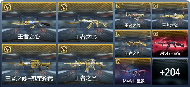 穿越火线：枪战王者V8 39王者武器 291英雄武器 8英雄角色 408万化 大师SS
