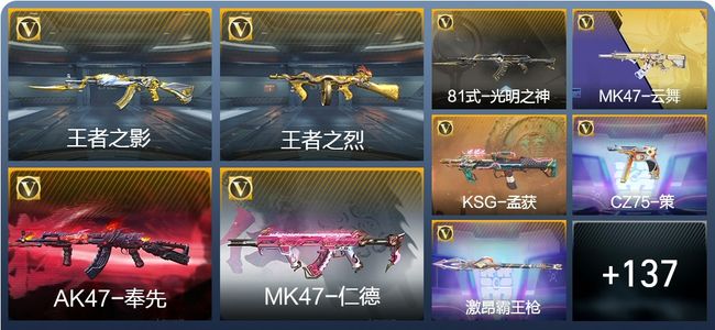穿越火线：枪战王者V6 7王者武器 199英雄武器 5英雄角色 345万化 专家