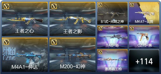 穿越火线：枪战王者V5 5王者武器 153英雄武器 2英雄角色 229万化 专家S