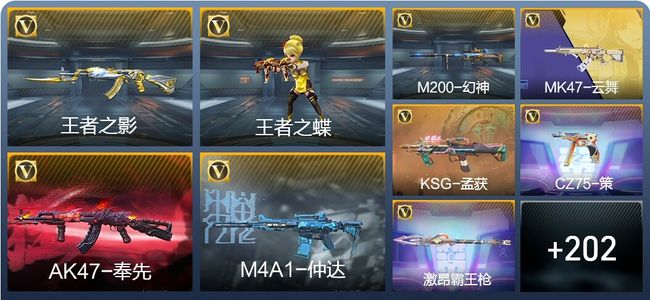 穿越火线：枪战王者V5 5王者武器 266英雄武器 1英雄角色 444万化 大师S