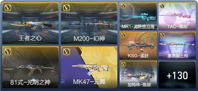穿越火线：枪战王者V6 4王者武器 180英雄武器 2英雄角色 275万化 大师S