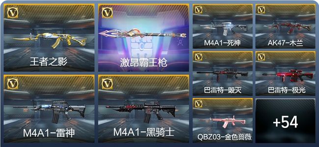穿越火线：枪战王者V1 2王者武器 71英雄武器 1英雄角色 106万化 专家S