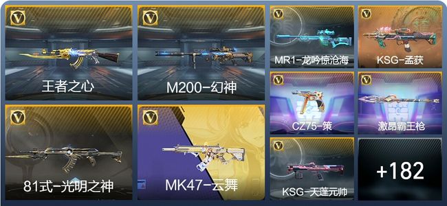 穿越火线：枪战王者V3 4王者武器 268英雄武器 4英雄角色 382万化 专家S